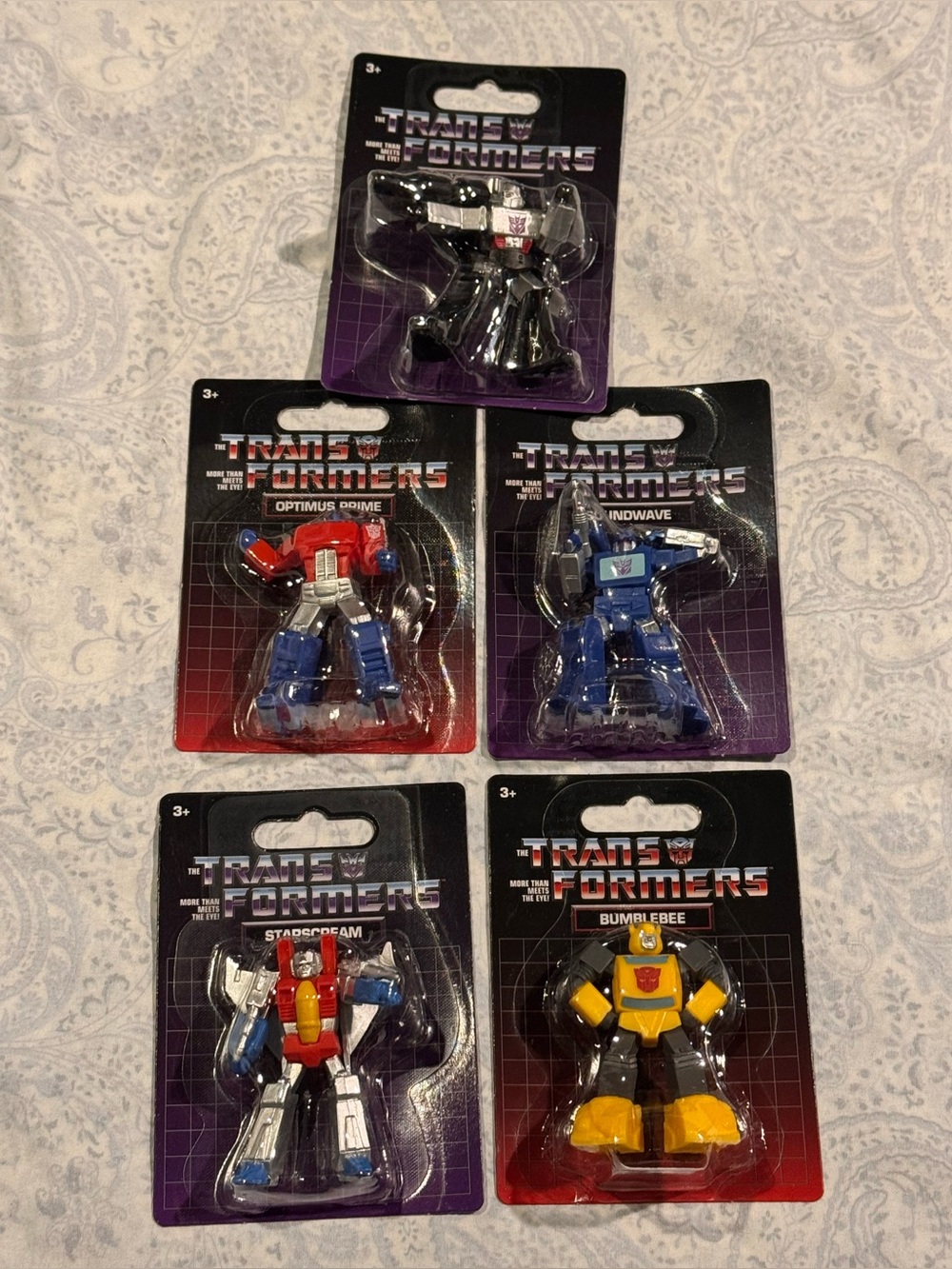 Transformers Figures - Optimus Prime, Bumblebee, Starscream, Megatron, Soundwave